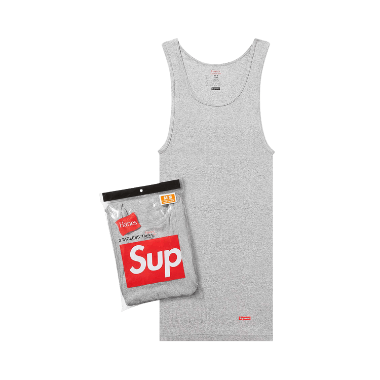 Supreme Hanes Bones Thermal Set - Black XL - Crew and Pant - Extra Large