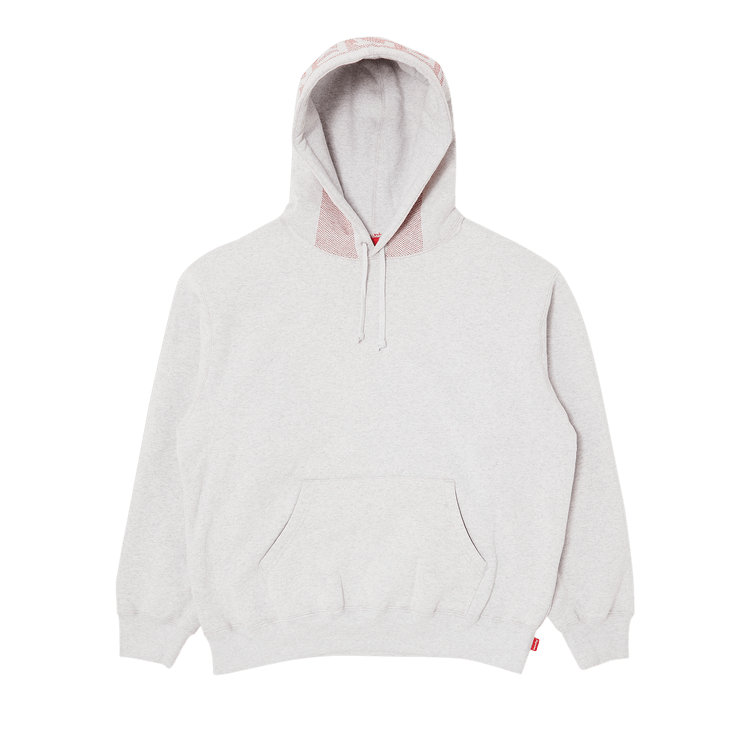 Supreme Jacquard Stripe Hooded Sweatshirt Ash Grey Culture Circle
