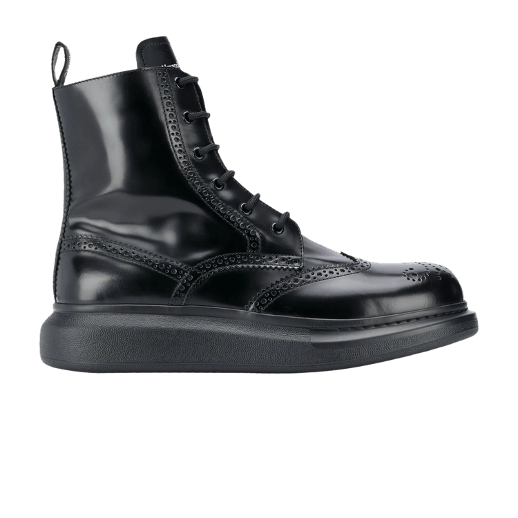 Buy Alexander McQueen Hybrid Brogue Boot 'Black' - 586199 WHX51