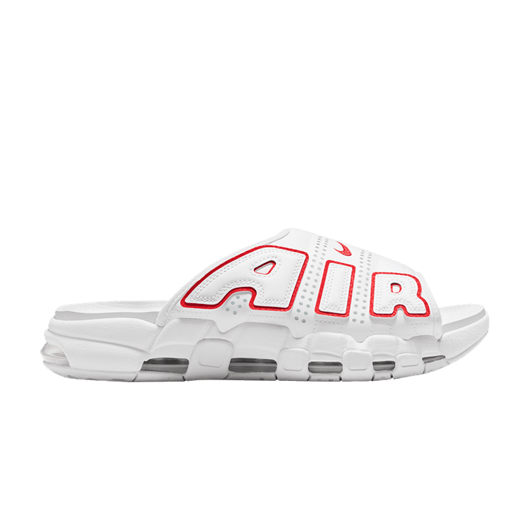 Buy Nike Air More Uptempo Slide 'White University Red' - FD9883
