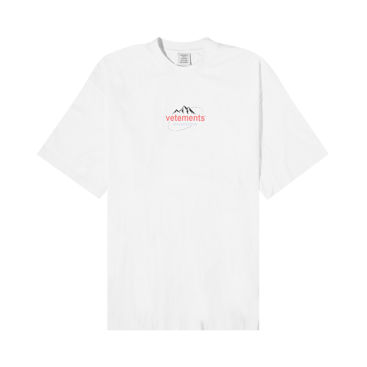 【VETEMENTS】SPRING WATER LOGO T-SHIRT Tシャツ Vetements Men's Spring Water Logo T-Shirt in Black Vetements