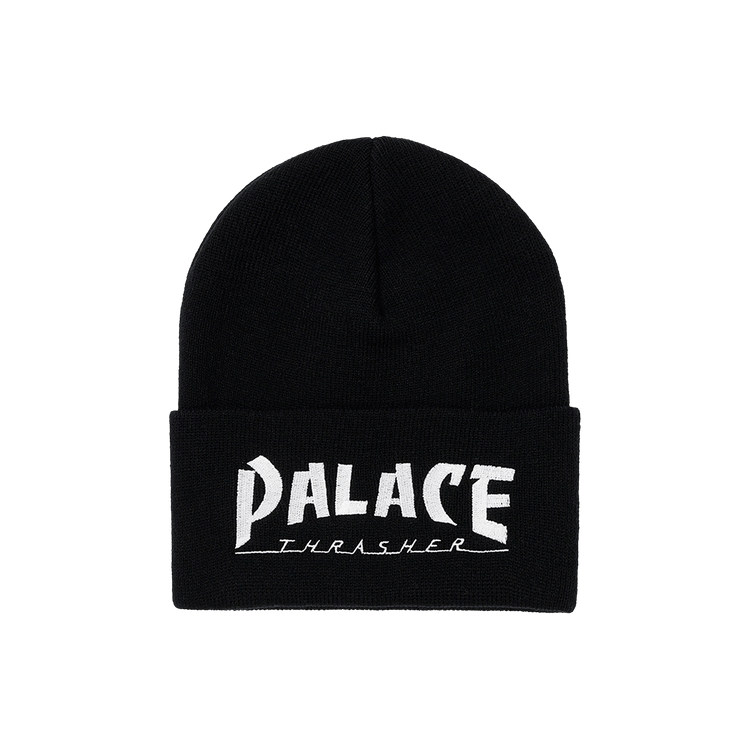 Buy Palace x Thrasher Beanie 'Black' - P25THBN003 | GOAT