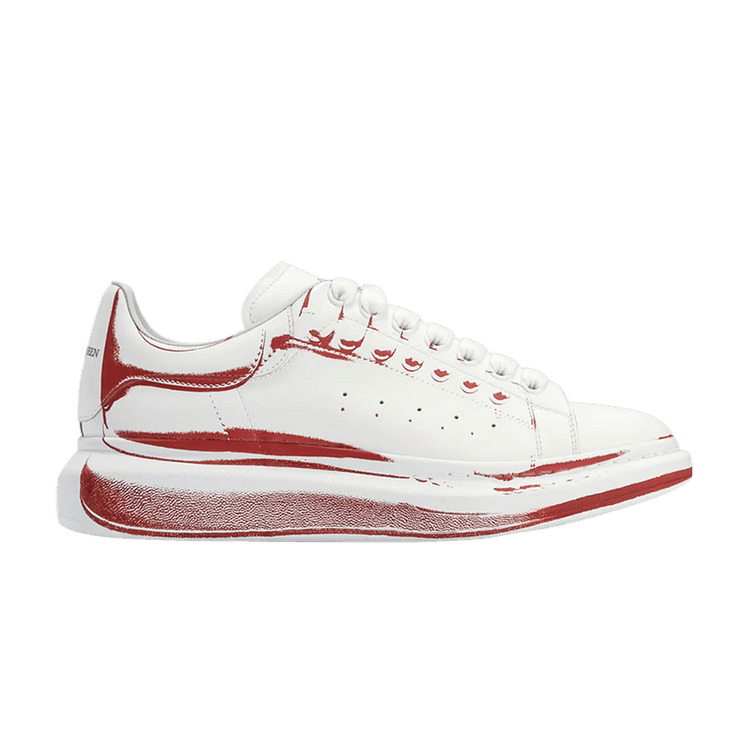 Alexander Mcqueen Oversized Sneaker Stamped White Lust Red Culture Circle