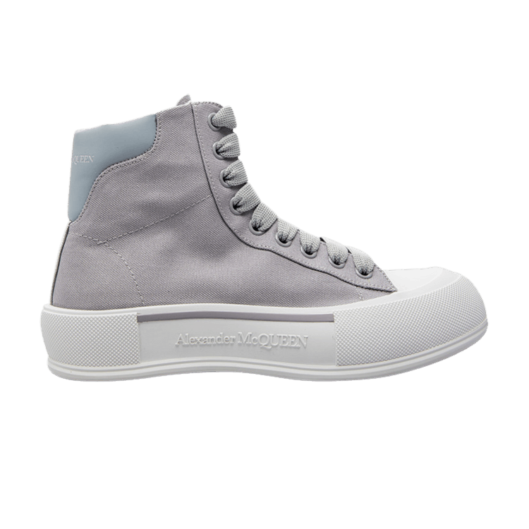Alexander Mcqueen Deck Plimsoll High Grey Culture Circle