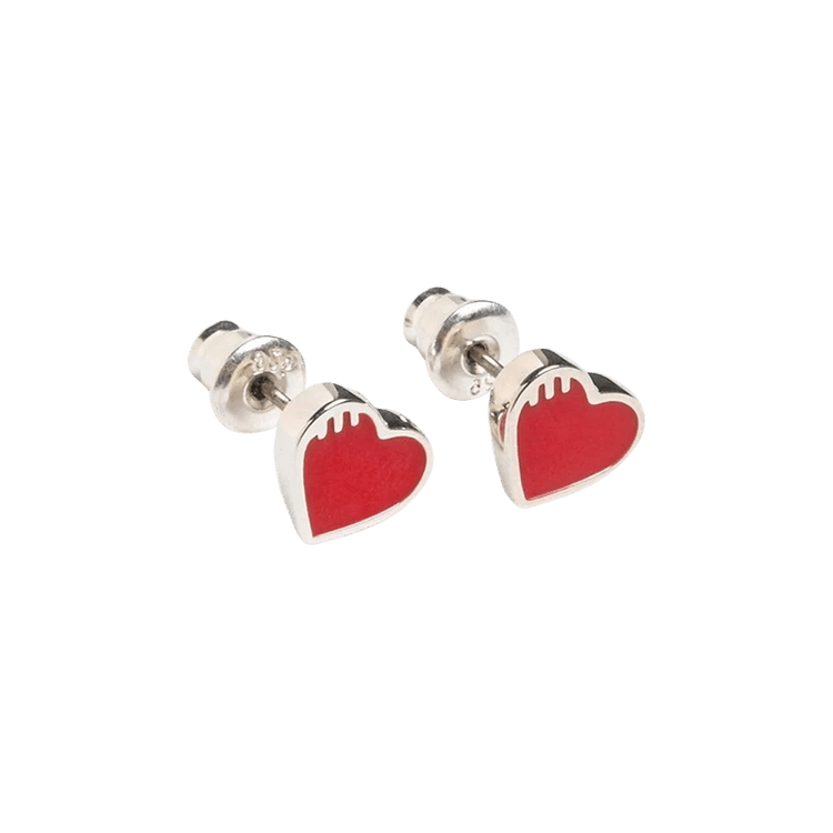Buy Human Made Heart Earring 'Red' - HM27GD065 RED | GOAT