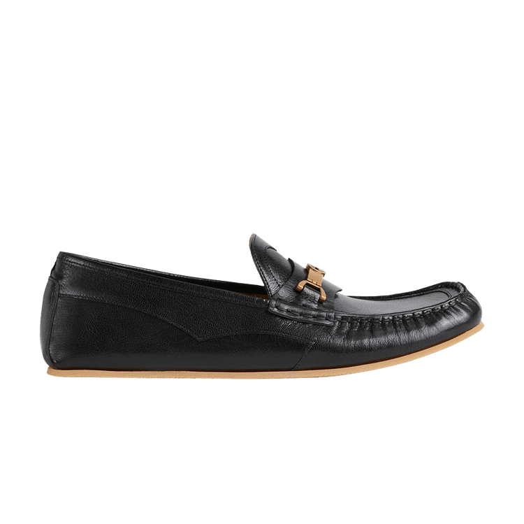 Leather loafer with interlocking g horsebit clearance