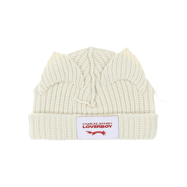 Buy Charles Jeffrey Loverboy Chunky Ears Beanie 'Ecru