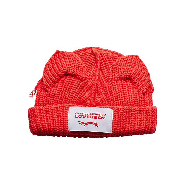Buy Charles Jeffrey Loverboy Chunky Ears Beanie 'Red