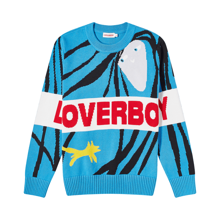 Buy Charles Jeffrey Loverboy Loverboy Logo Jumper 'Blue