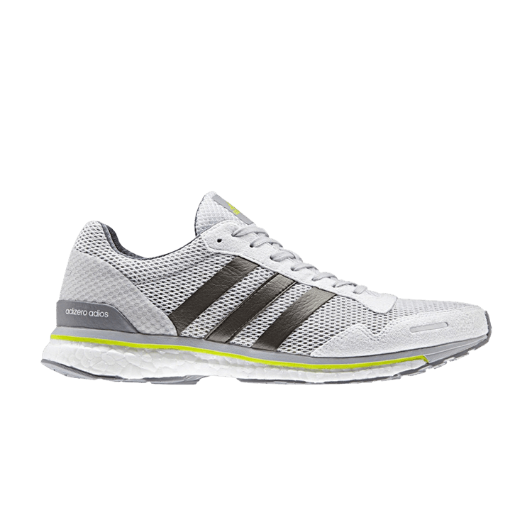 adidas gazelle silver green womens Men's Adidas Adizero Adios Pro 3, Core Black/Beam Yellow/Solar Green, main image 1