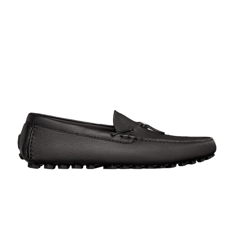 Dior Mens Black Driving shoes Christian Dior Odeon Driver Grained Calfskin Loafer Black  main image 3