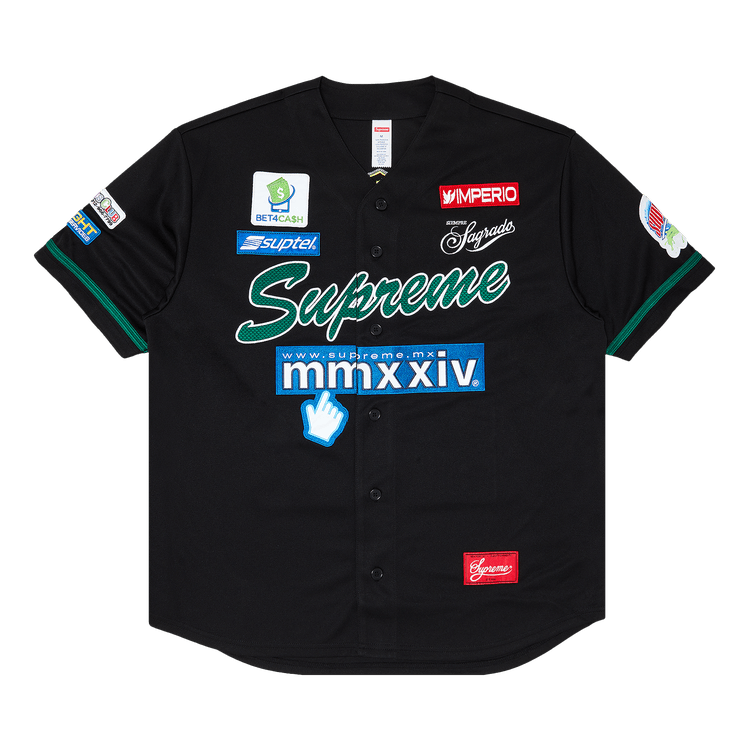 Buy Supreme Chosen One Baseball Jersey 'Black' - SS24KN29 BLACK | GOAT