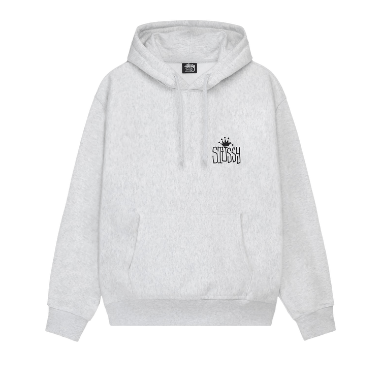 Buy Stussy Crown International Hoodie 'Ash Heather