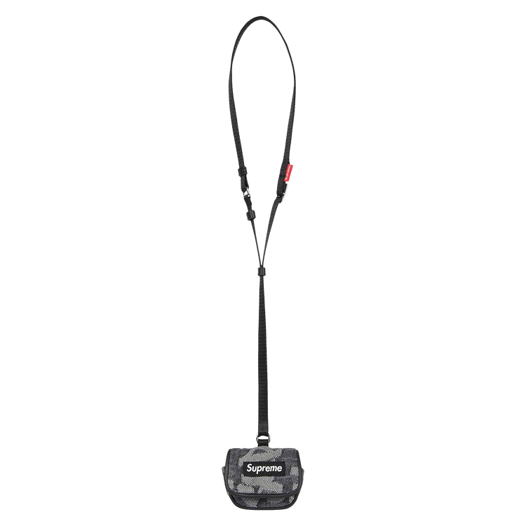 Supreme Fat Tip Jacquard Denim AirPod Case Black