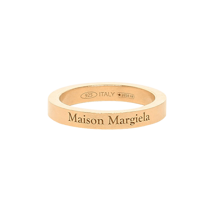 Buy Maison Margiela Thin Logo Ring 'Gold' - SM1UQ0080 SV0158 950 | GOAT