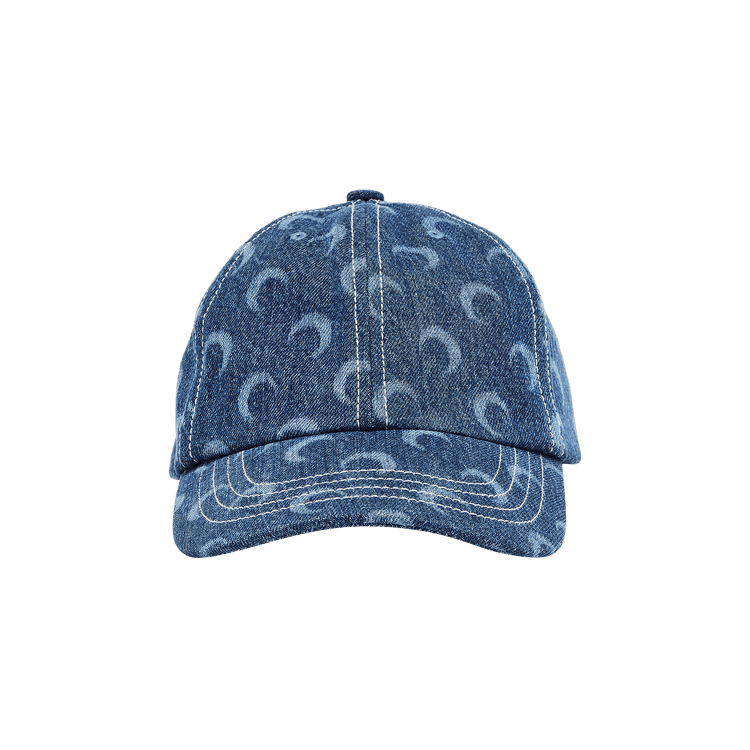 Buy Marine Serre Regenerated Deadstock Denim Baseball Cap