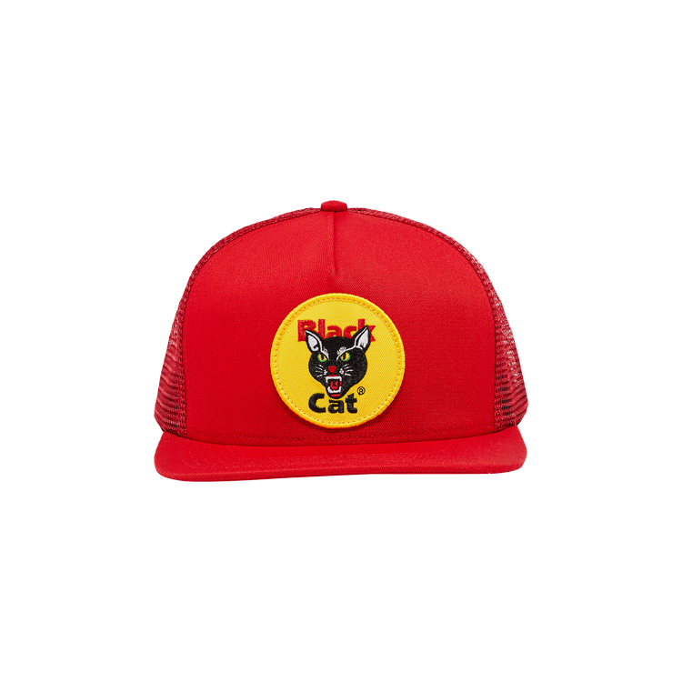 Buy Supreme Black Cat Mesh Back 5-Panel 'Red' - SS24H40 RED | GOAT