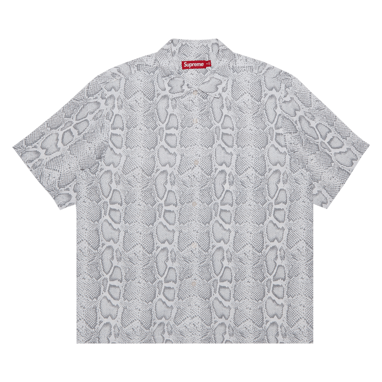 Supreme Snake Short-Sleeve Shirt 'White'