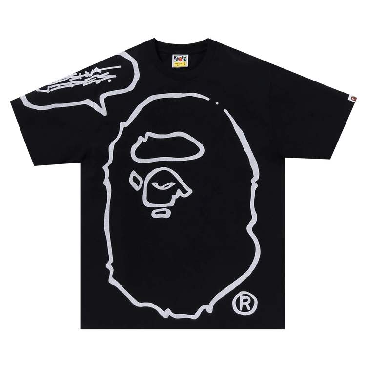 Футболка с головой обезьяны BAPE x Joshua Vides 