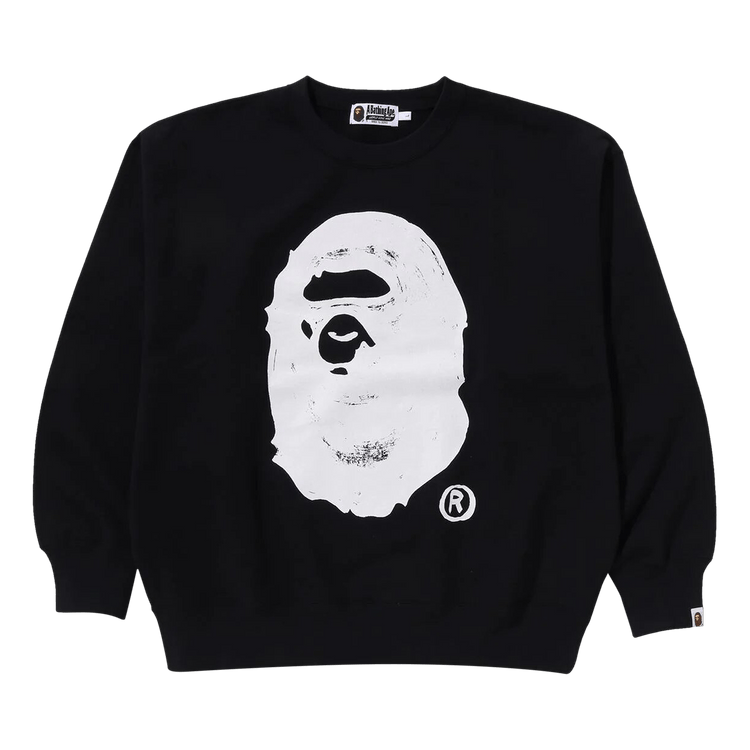 Buy BAPE x Joshua Vibes Ape Head Crewneck 'Black' - 1J73 113