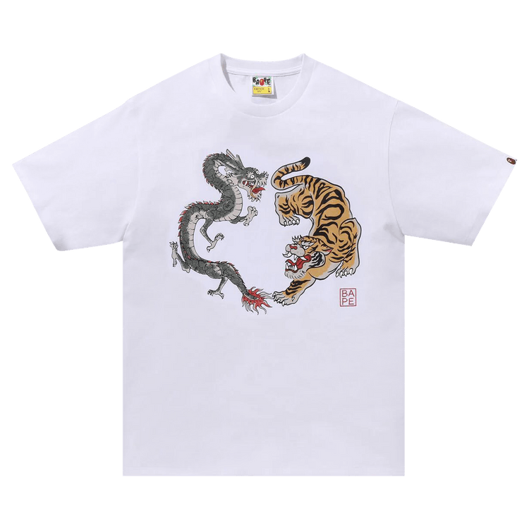 【お気に入り】 Tiger Culture Japan BAPE Buy And 1K22 - 'Whte' Tee Dragon トップス