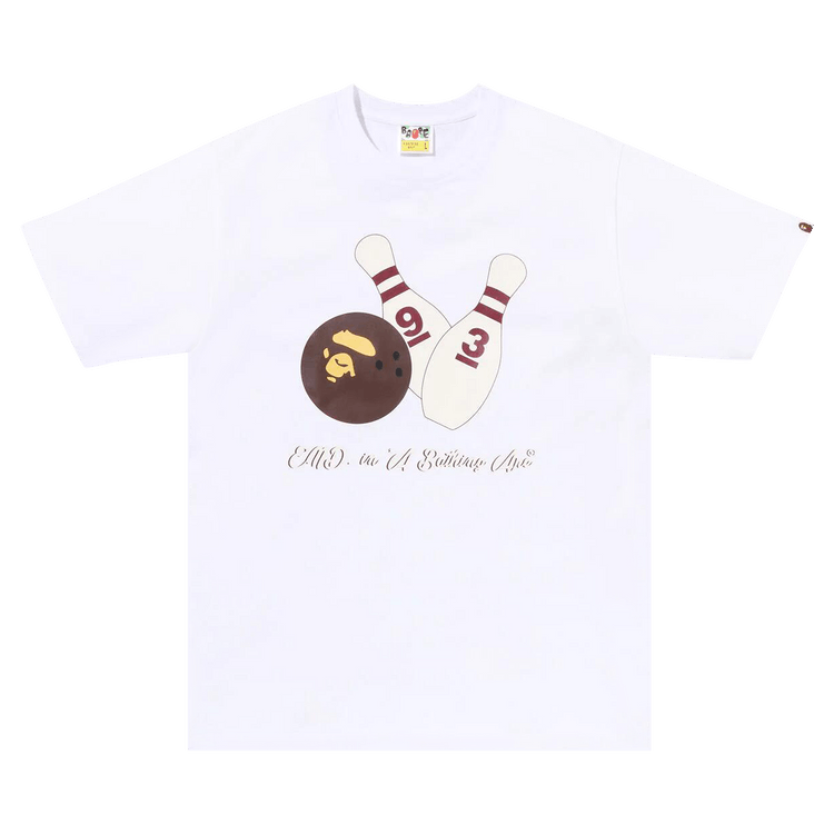 Buy BAPE x End. Bowling Tee #1 'White' - 1I73 110 926 WHITE