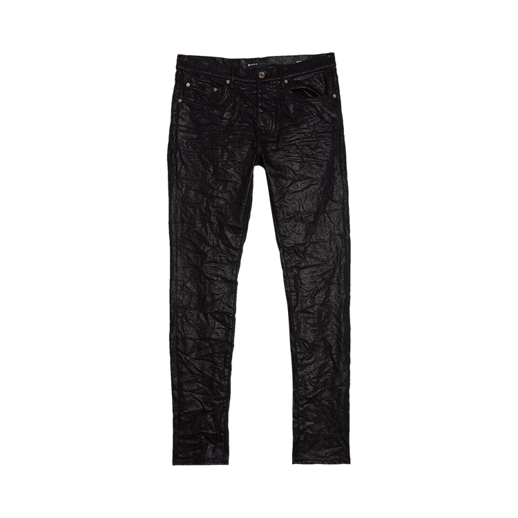P001 LOW RISE SKINNY PANT - Stretch Leather Galaxy Blue main image 0