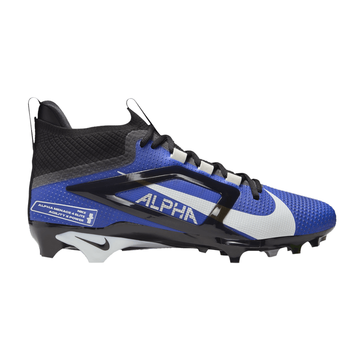 Nike Men\'s 10 Alpha Menace 4 Elite Football Cleats Hyper Royal FD7036-400 NEW Nike Alpha Menace 4 Elite Football Cleats Hyper Royal Men main image 4