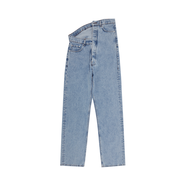 デニム・ジーパン Y/PROJECT 'Evergreen' jeans Light Blue 207PA007 Buy Y/Project Evergreen Multi Waistband Jeans 'Ice Blue