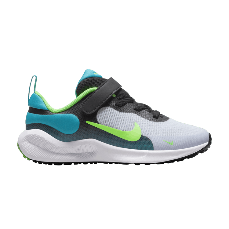 Nike Revolution 7 PS 'Football Grey Green Strike'
