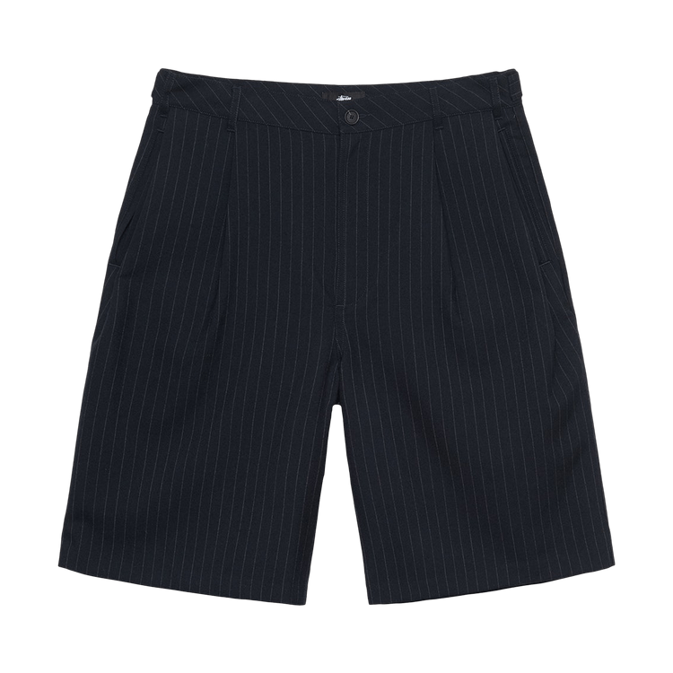 パンツ STUSSY VOLUME PLEATED SHORT STRIPE Buy Stussy Stripe Volume Pleated Short 'Black' - 112312 BLAC | GOAT