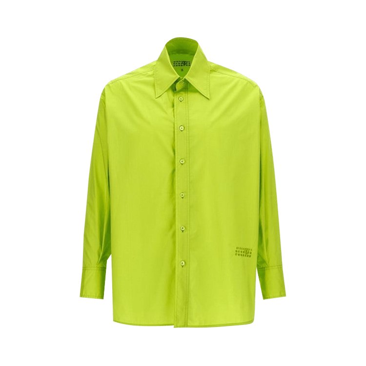 Buy MM6 Maison Margiela Long-Sleeve Shirt 'Neon Green' - SH0DT0003 S47294  678 | GOAT