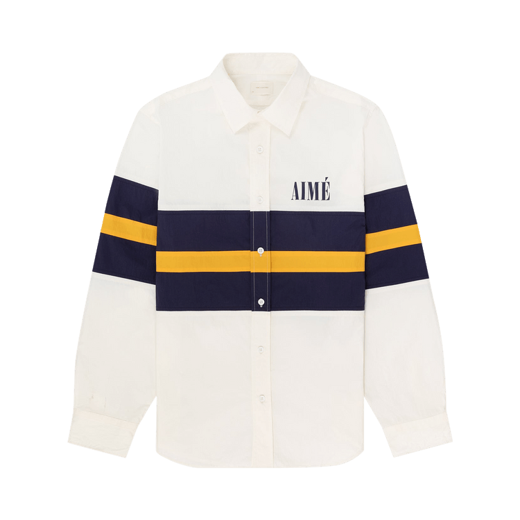 Buy Aimé Leon Dore Colorblock Logo Shirt 'Bright White