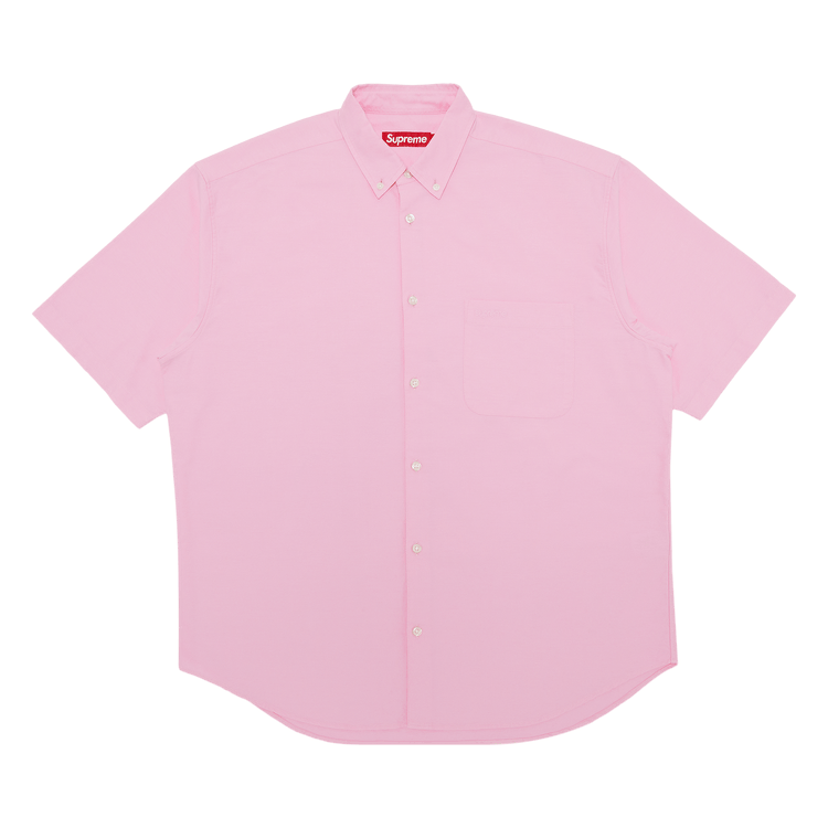 トップス Supreme 24ss Lose Fit Oxford Shirt Buy Supreme Loose Fit Short-Sleeve Oxford Shirt 'Pink' - SS24S3