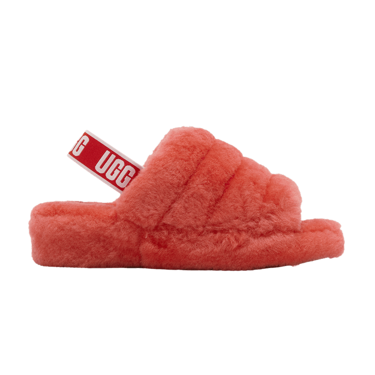 Red ugg fluff yeah slide cheap