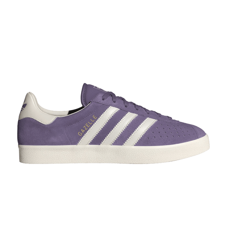adidas gazelle silver green womens adidas Gazelle Bold Shoes - Women's - Purple / Wonder White / Gold main image 0