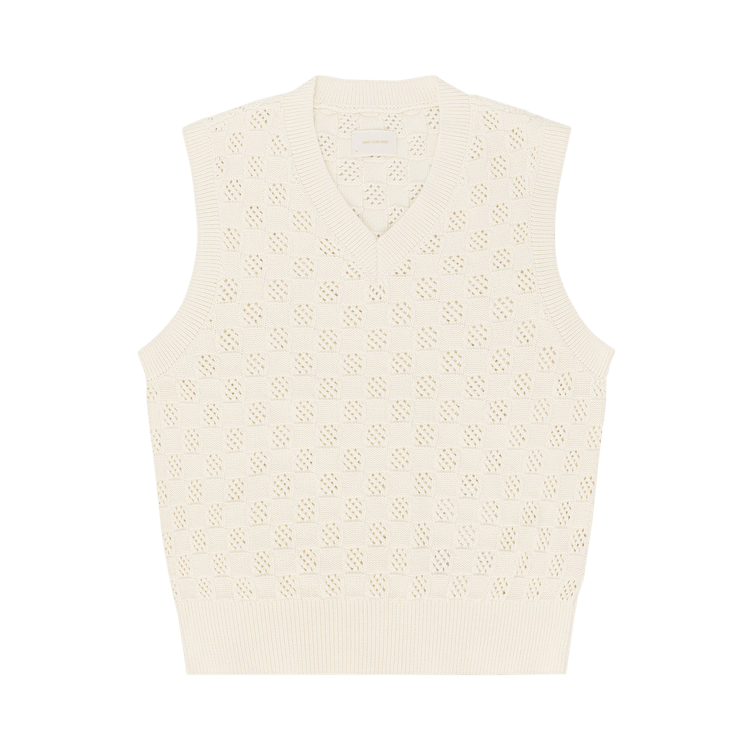 Buy Aimé Leon Dore Checkered V Neck Vest 'Pristine' - SS24KS005