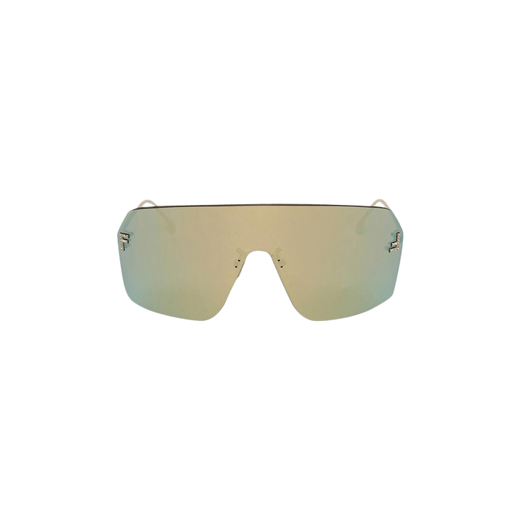Fendi First Sunglasses Shiny Beige/Gradient Smoke - FENDI