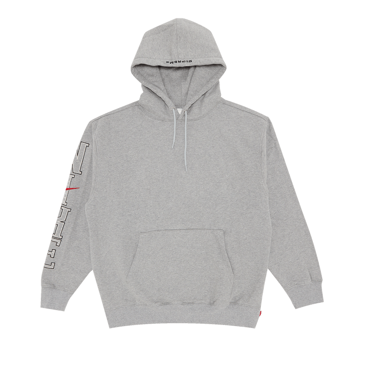 Buy Supreme x Nike Hooded Sweatshirt 'Heather Grey