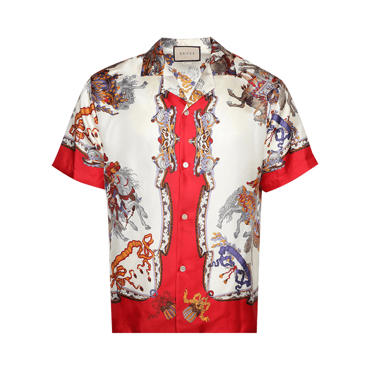 数量限定セール  Buy 9376 ZAKU2 716118 - 'Ivory/Red/Multicolor' Shirt Gucci シャンプー
