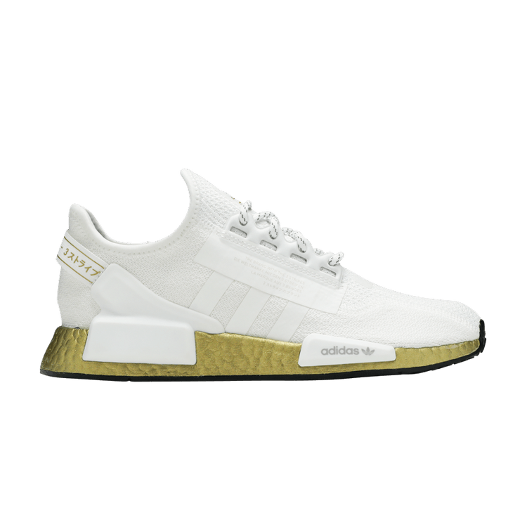 adidas NMD_R1 V2 White Women's Shoes, Ftwr White/Ftwr White/Ftwr White, Size: 9.5