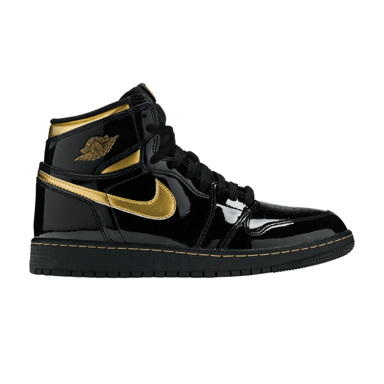 Buy Air Jordan 1 Retro High OG GS Black Metallic Gold 575441 032 GOAT