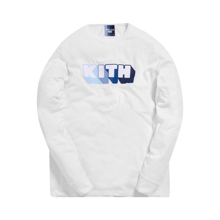 Buy Kith x Bearbrick Logo Long-Sleeve T-Shirt 'White