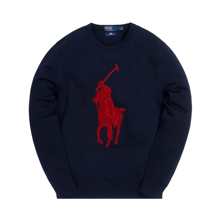 Kith X Polo Ralph Lauren Double Knit Crewneck Tech Blue Culture Circle