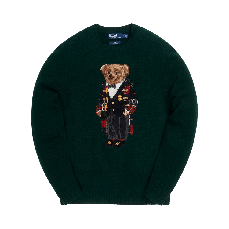 Kith X Polo Ralph Lauren Holiday Toggle Coat Bear Crewneck Green Culture Circle