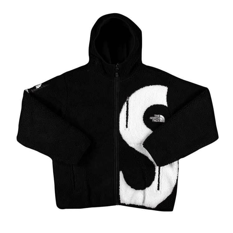 Buy Supreme x The North Face S Logo Hooded Fleece Jacket 'Black' - FW20J24  BLACK | GOAT