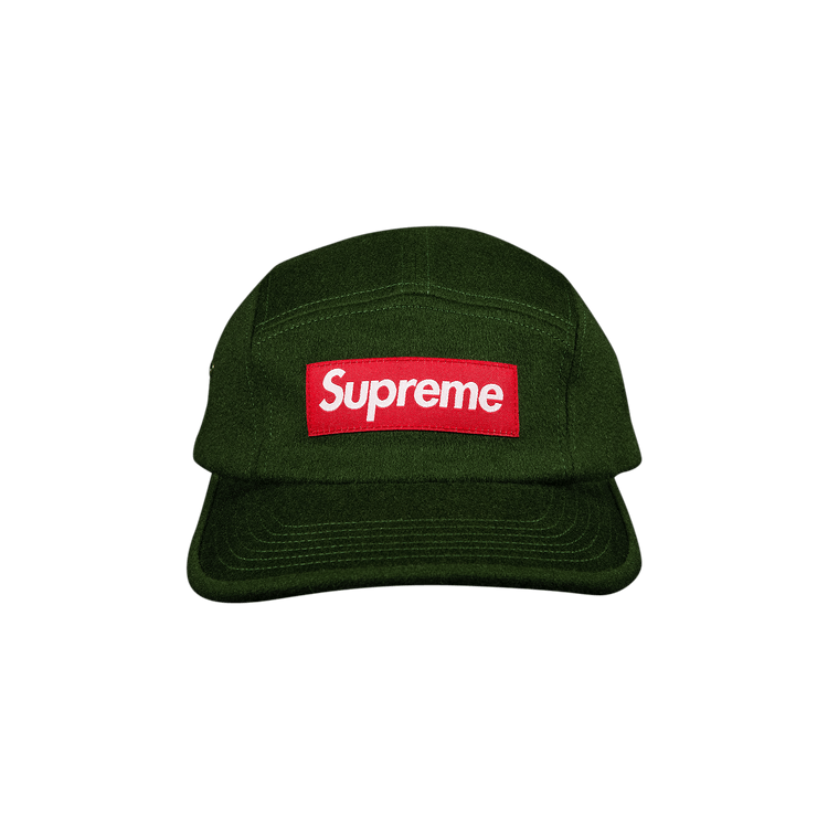 Buy Supreme Wool Camp Cap 'Dark Green' - FW20H37 DARK GREEN | GOAT