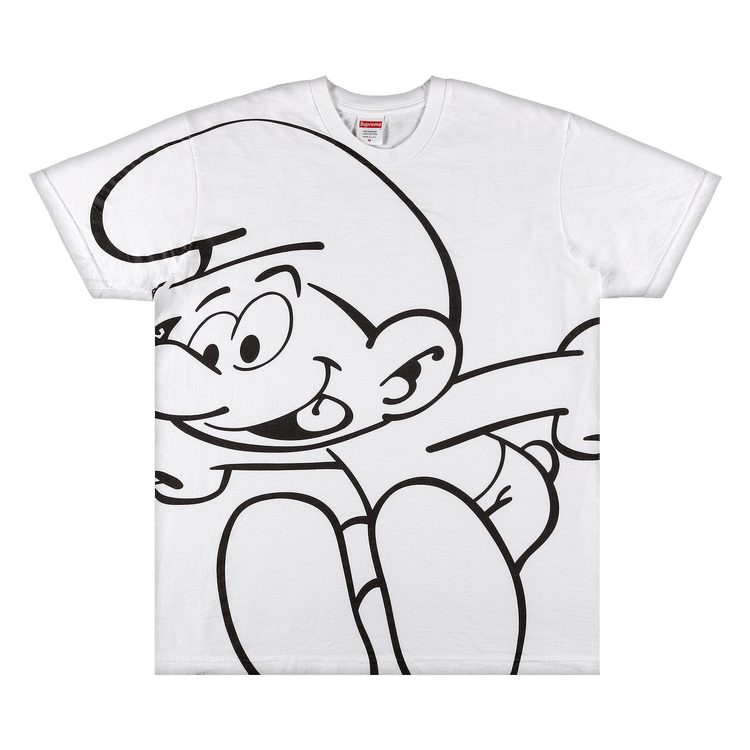 Supreme®/Smurfs™ Tee COLOR/STYLE：White Supreme Smurf T-Shirt Size Medium | eBay