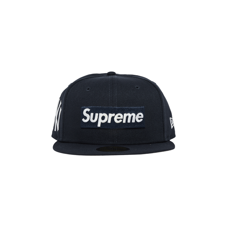 Buy Supreme x MLB Teams Box Logo New Era 'Navy - New York
