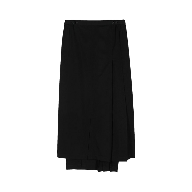 Yohji Yamamoto Paneled Flare Skirt Skirts 600052737blk main image 1